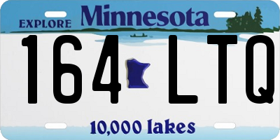 MN license plate 164LTQ