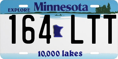 MN license plate 164LTT