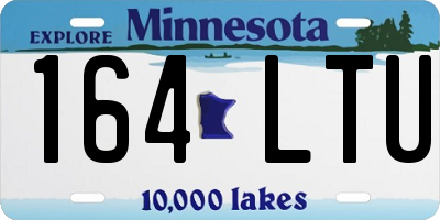 MN license plate 164LTU