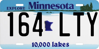 MN license plate 164LTY