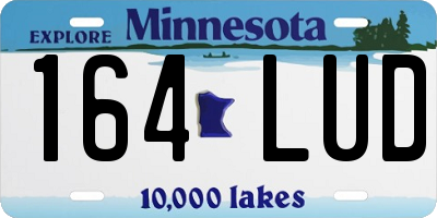 MN license plate 164LUD