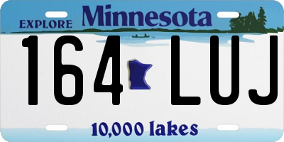 MN license plate 164LUJ