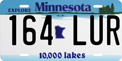 MN license plate 164LUR