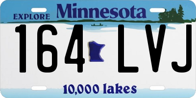 MN license plate 164LVJ
