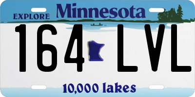MN license plate 164LVL