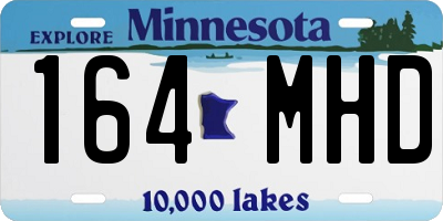 MN license plate 164MHD