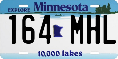 MN license plate 164MHL