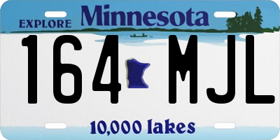 MN license plate 164MJL
