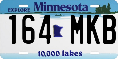 MN license plate 164MKB