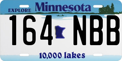 MN license plate 164NBB