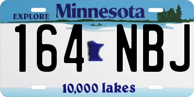 MN license plate 164NBJ