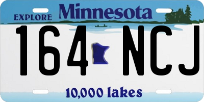 MN license plate 164NCJ