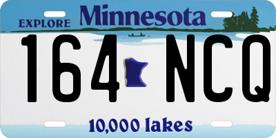 MN license plate 164NCQ