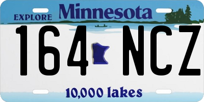 MN license plate 164NCZ