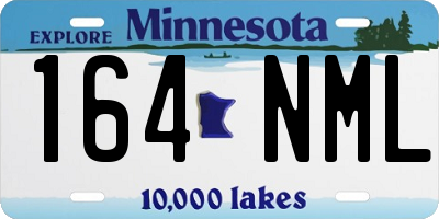 MN license plate 164NML