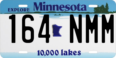 MN license plate 164NMM