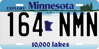 MN license plate 164NMN