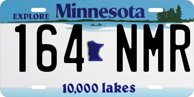 MN license plate 164NMR