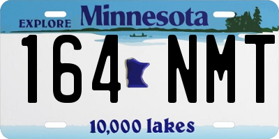 MN license plate 164NMT