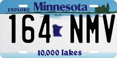 MN license plate 164NMV