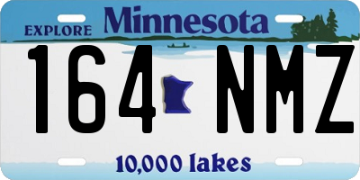MN license plate 164NMZ