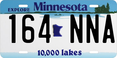 MN license plate 164NNA