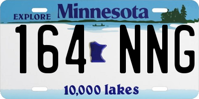 MN license plate 164NNG