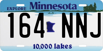 MN license plate 164NNJ
