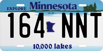 MN license plate 164NNT