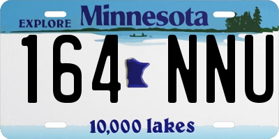 MN license plate 164NNU
