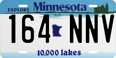 MN license plate 164NNV