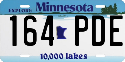 MN license plate 164PDE
