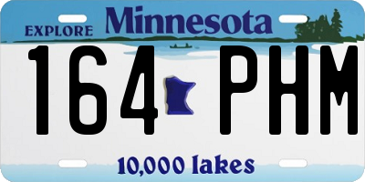 MN license plate 164PHM