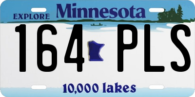 MN license plate 164PLS
