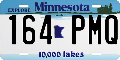 MN license plate 164PMQ