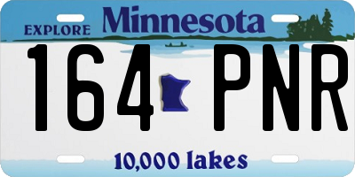 MN license plate 164PNR