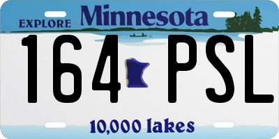 MN license plate 164PSL