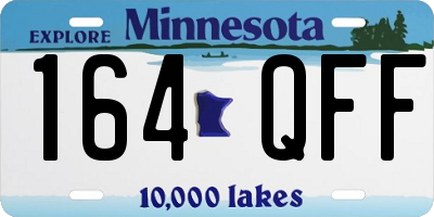 MN license plate 164QFF