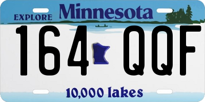 MN license plate 164QQF