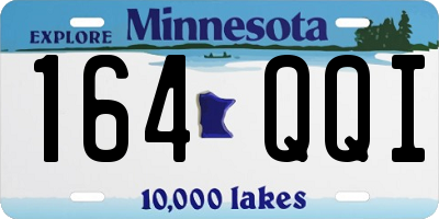 MN license plate 164QQI