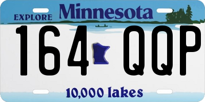 MN license plate 164QQP