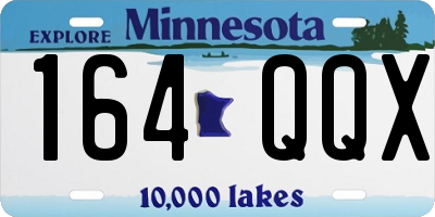 MN license plate 164QQX