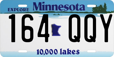 MN license plate 164QQY