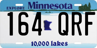 MN license plate 164QRF