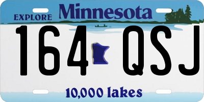 MN license plate 164QSJ