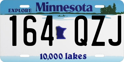 MN license plate 164QZJ