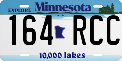 MN license plate 164RCC