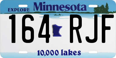MN license plate 164RJF
