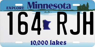 MN license plate 164RJH