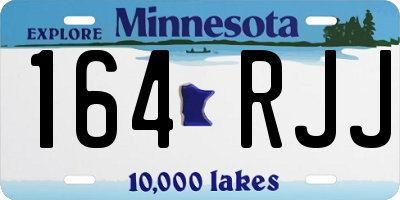 MN license plate 164RJJ